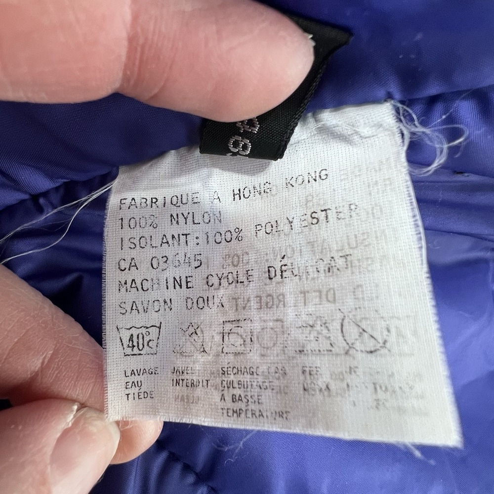 Vintage 90s Patagonia Insulated Parka Coat Jacket Hooded 10 Blue Ski Snow Board - Picture 15 of 15
